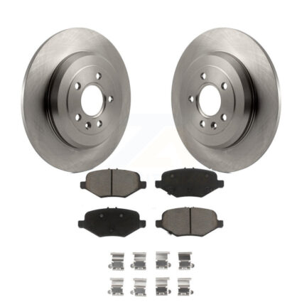 Rear Disc Brake Rotors & Ceramic Pad Kit For 2015 Ford Explorer Without Heavy Duty Brakes K8C-103317