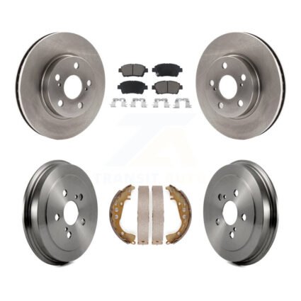 Front Rear Disc Brake Rotors Ceramic Pads And Drum Kit For 2000 Toyota Celica GT K8C-103322
