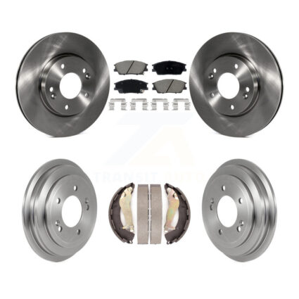 Front Rear Disc Brake Rotors Ceramic Pads And Drum Kit For 2020-2023 Hyundai Venue K8C-103325