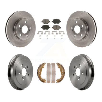 Front Rear Disc Brake Rotors Ceramic Pads And Drum Kit For 2001 Toyota Celica GT K8C-103326