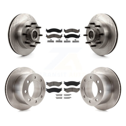 Front Rear Disc Brake Rotors And Ceramic Pads Kit For 2001-2002 Dodge Ram 2500 K8C-103327