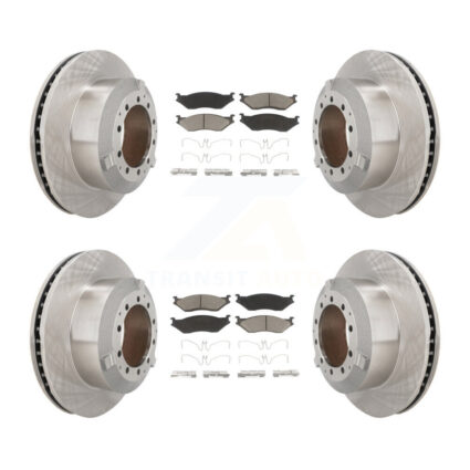 Front Rear Brake Rotors Ceramic Pad Kit For International TerraStar IC Corporation AE Bus K8C-103339