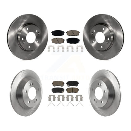 Front Rear Brake Rotors & Ceramic Pad Kit For 2022 Hyundai Kona With Manual Parking K8C-103368