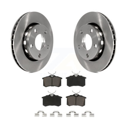 Rear Disc Brake Rotor And Ceramic Pad Kit For 2002 Audi S4 With 256mm Diameter K8C-103385