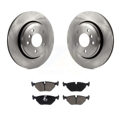 Rear Brake Rotors & Ceramic Pad Kit For 2001-2005 BMW 320i With 320mm Diameter Rotor K8C-103386