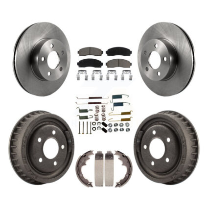 Front Rear Brake Rotor Ceramic Pad & Drum Kit (7Pc) For Mazda B4000 With 9″ Diameter K8C-103388
