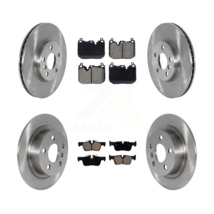 Front Rear Brake Rotor Ceramic Pad Kit For 17-20 Mini Cooper Clubman S With Sport Package K8C-103401