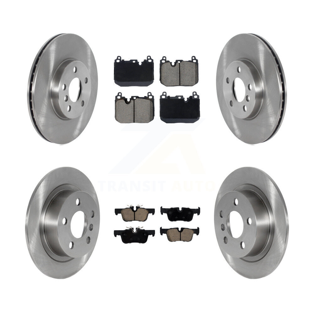 Front Rear Brake Rotor Ceramic Pad Kit For 17-20 Mini Cooper Clubman S With Sport Package K8C-103401
