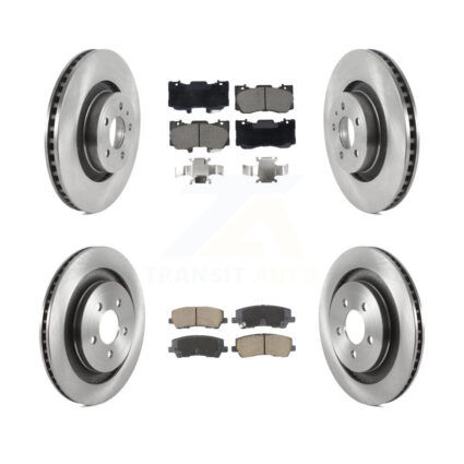Front Rear Brake Rotor Ceramic Pad Kit For 2015-2019 Ford Mustang GT Premium/GT with 5.0L K8C-103403
