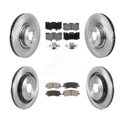 Front Rear Disc Brake Rotor Ceramic Pad Kit For 2020 Ford Mustang GT Premium/GT with 5.0L K8C-103405