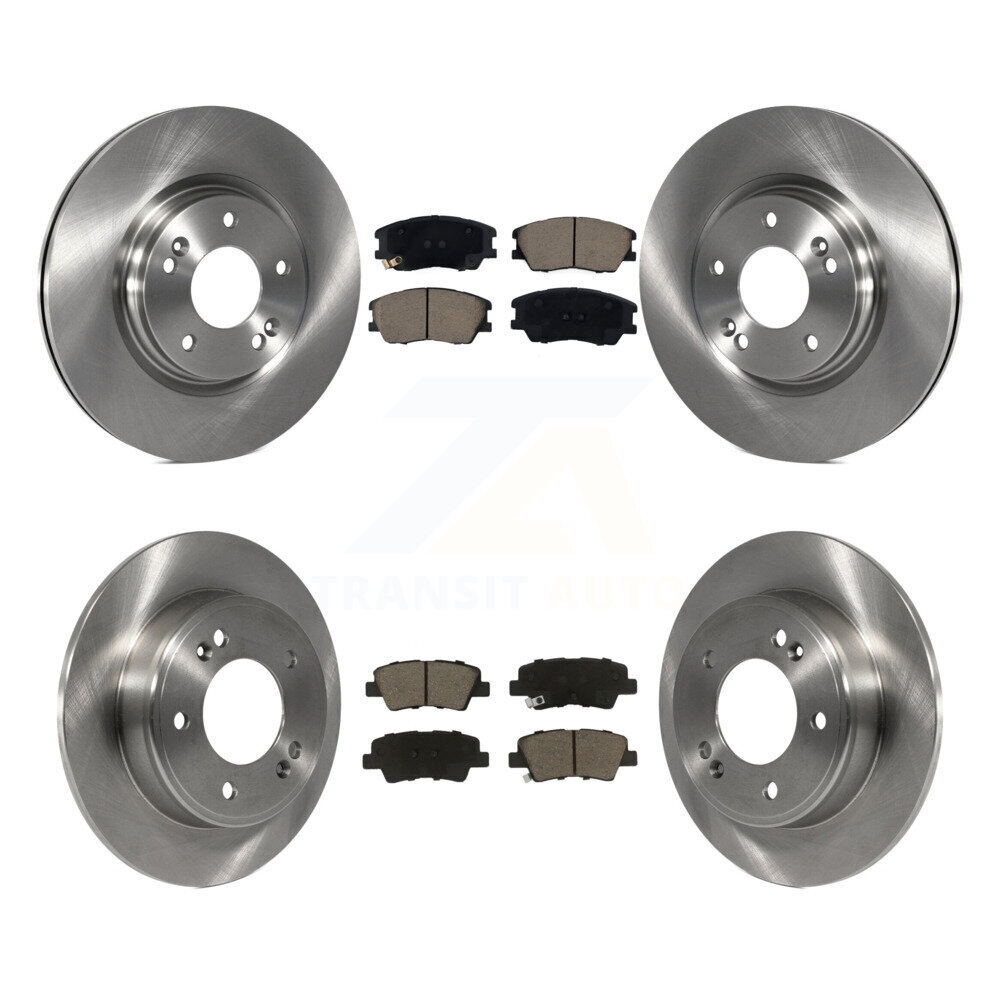 Front Rear Disc Brake Rotors And Ceramic Pads Kit For Kia Soul K8C-103409