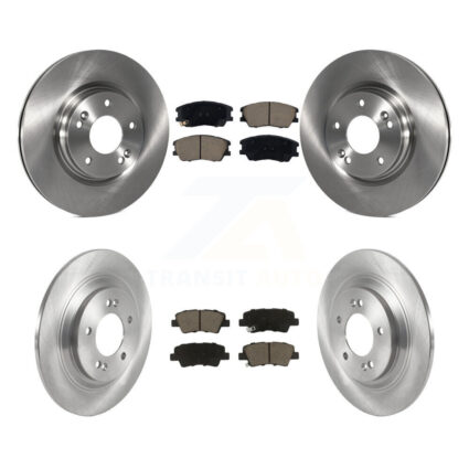 Front Rear Disc Brake Rotors And Ceramic Pads Kit For 2020-2023 Kia Soul EV K8C-103411