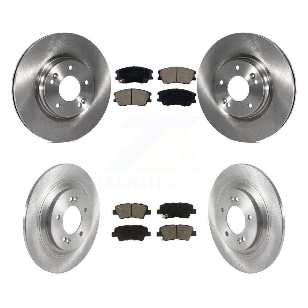 Front Rear Disc Brake Rotors And Ceramic Pads Kit For 2020-2023 Kia Soul EV K8C-103411