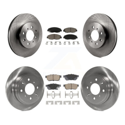 Front Rear Disc Brake Rotors And Ceramic Pads Kit For Honda Civic Acura EL K8C-103412