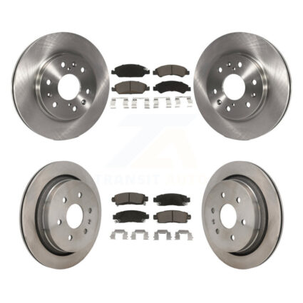 Front Rear Disc Brake Rotors And Ceramic Pads Kit For Cadillac XTS K8C-103413