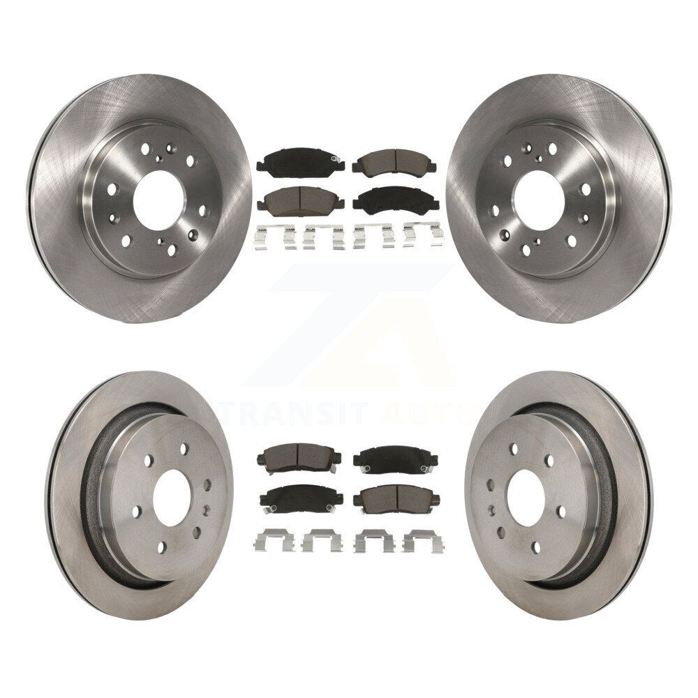 Front Rear Disc Brake Rotors And Ceramic Pads Kit For Cadillac XTS K8C-103413