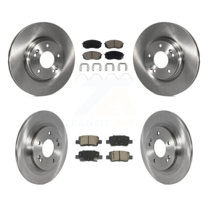 Front Rear Disc Brake Rotors & Ceramic Pad Kit For Kia Seltos With Electric Parking K8C-103417