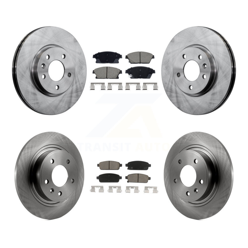 Front Rear Disc Brake Rotor Ceramic Pad Kit For Chevrolet Cruze Buick Verano Orlando Volt K8C-103420