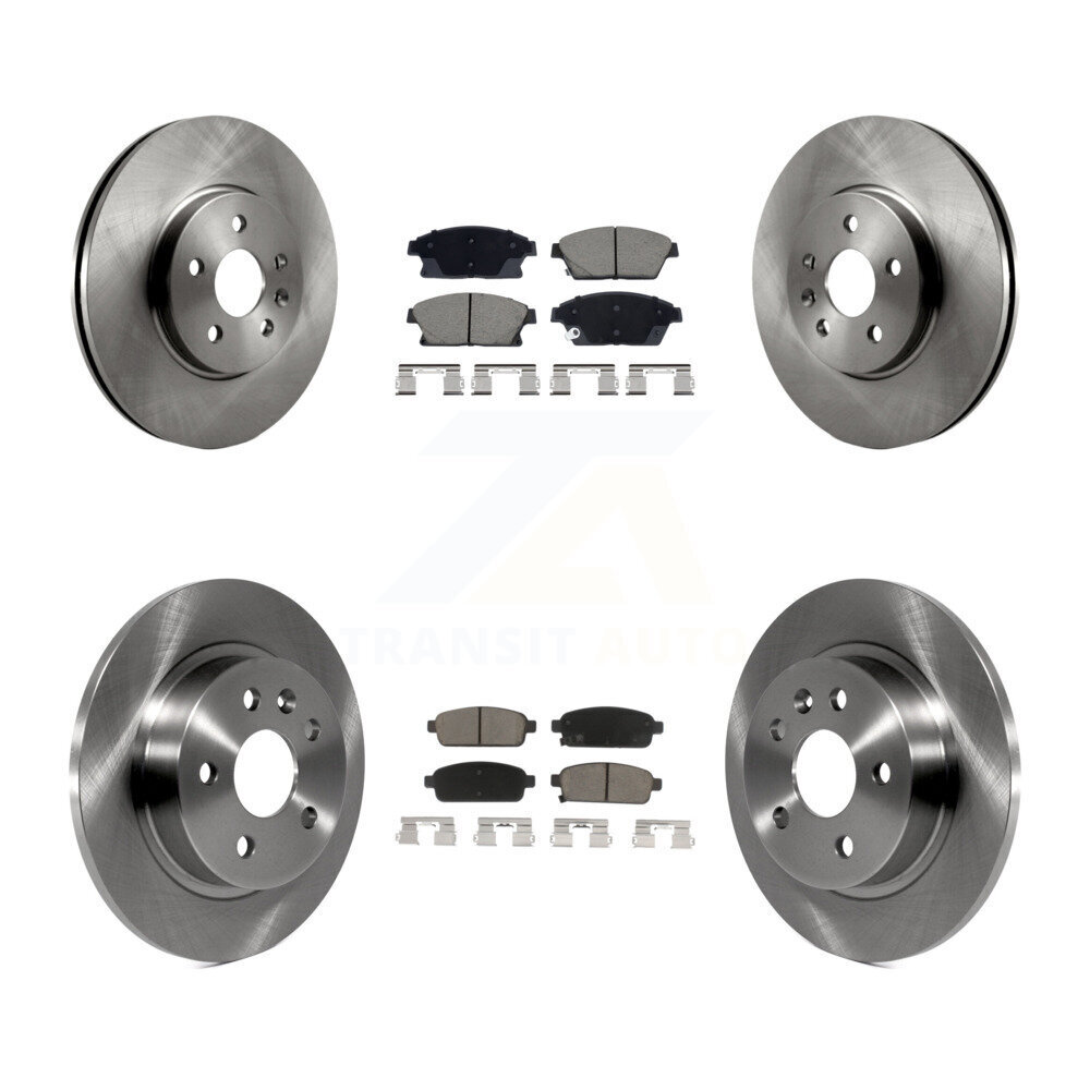 Front Rear Disc Brake Rotor And Ceramic Pad Kit For 2013-2017 Chevrolet Trax Buick Encore K8C-103421