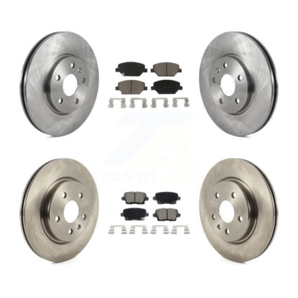 Front Rear Disc Brake Rotors And Ceramic Pads Kit For 2019 Cadillac XT4 K8C-103424