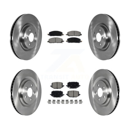 Front Rear Disc Brake Rotor & Ceramic Pad Kit For Lincoln Aviator Ford Police Interceptor K8C-103438