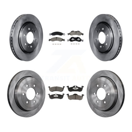 Front Rear Brake Rotors & Ceramic Pad Kit For 2007-2009 Ford Expedition Lincoln Navigator K8C-103441