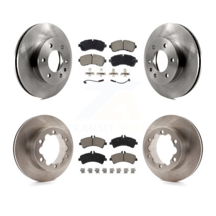 Front Rear Brake Rotor Ceramic Pad Kit For Sprinter 3500 Mercedes-Benz Dodge Freightliner K8C-103442