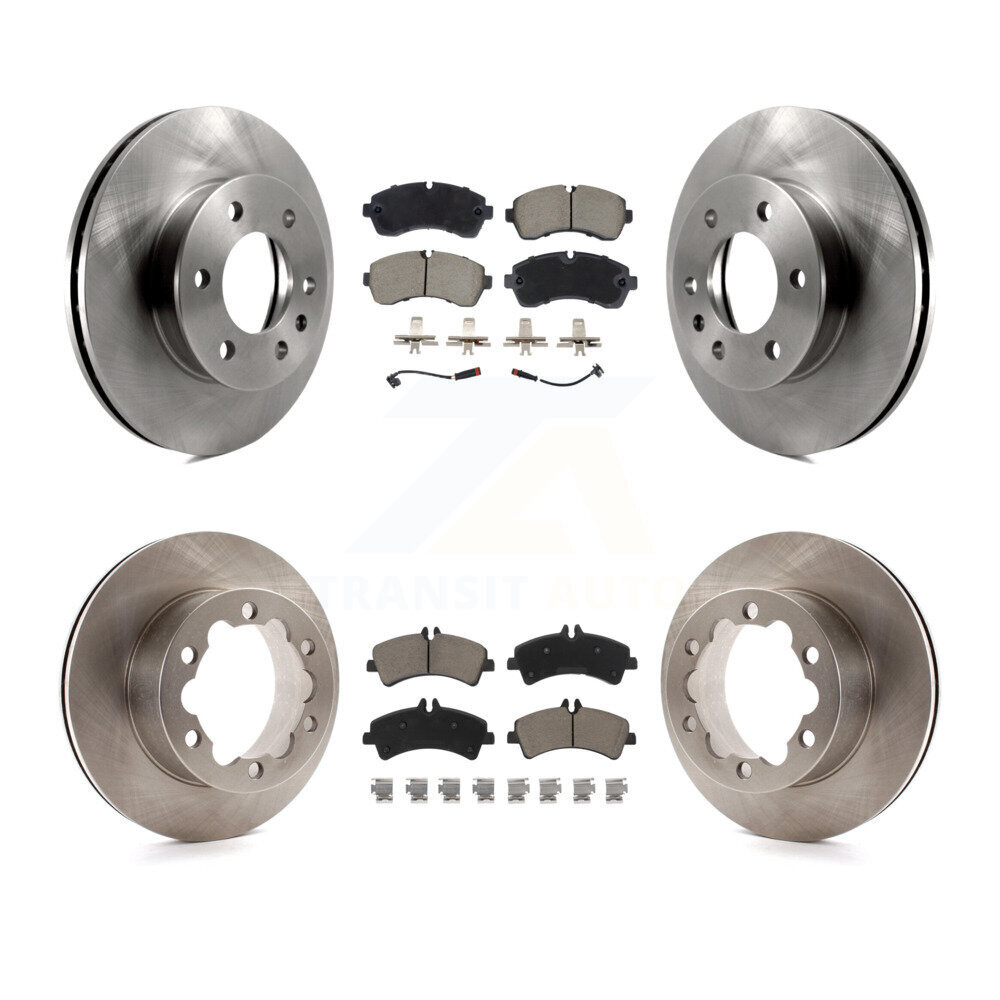 Front Rear Brake Rotor Ceramic Pad Kit For Sprinter 3500 Mercedes-Benz Dodge Freightliner K8C-103442