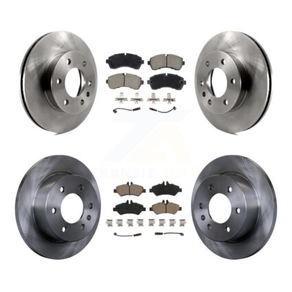 Front Rear Disc Brake Rotors And Ceramic Pads Kit For Dodge Sprinter 3500 Freightliner K8C-103445