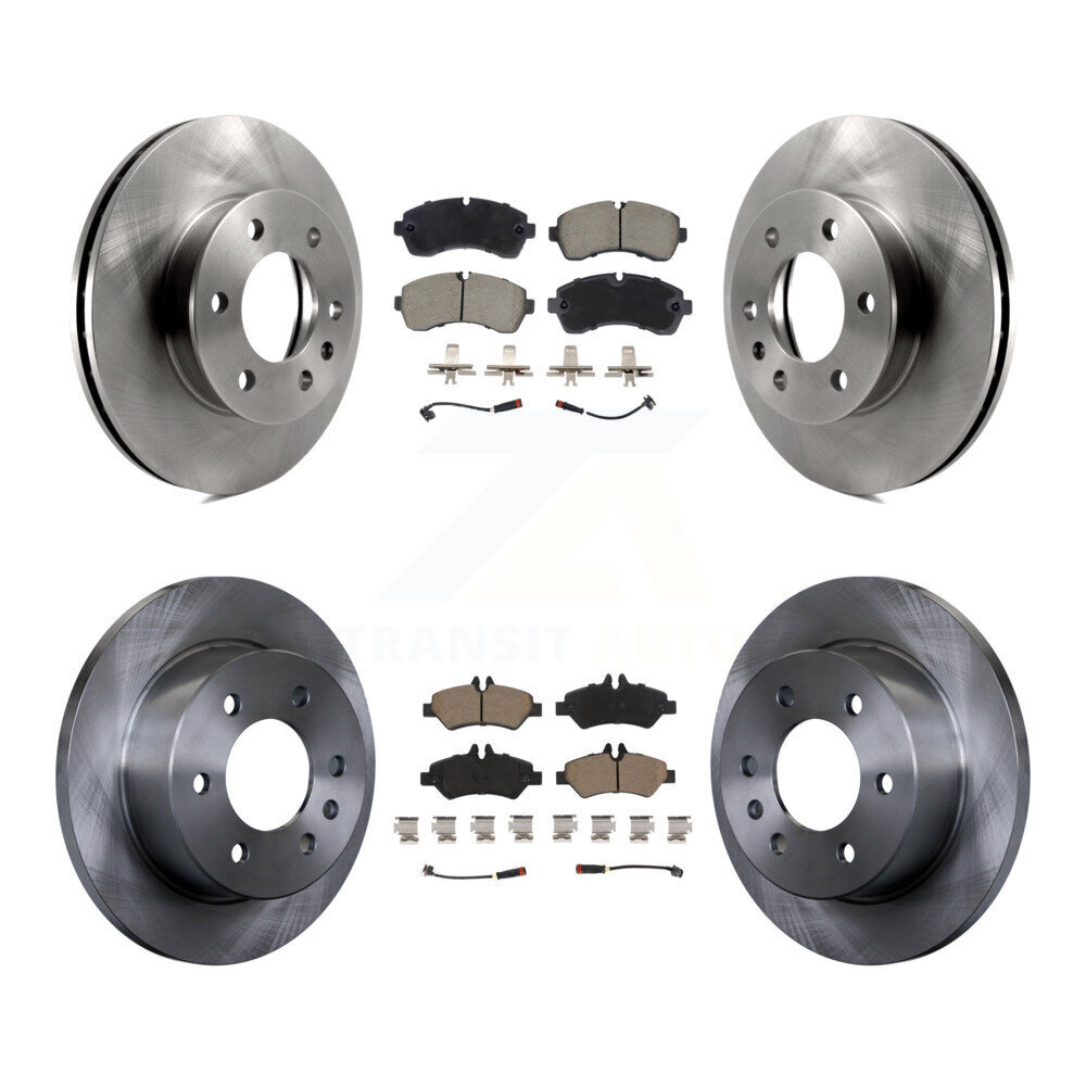 Front Rear Disc Brake Rotors And Ceramic Pads Kit For Dodge Sprinter 3500 Freightliner K8C-103445