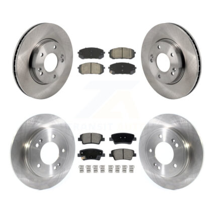 Front Rear Disc Brake Rotor Ceramic Pad Kit For Hyundai Elantra With Manual Parking K8C-103450