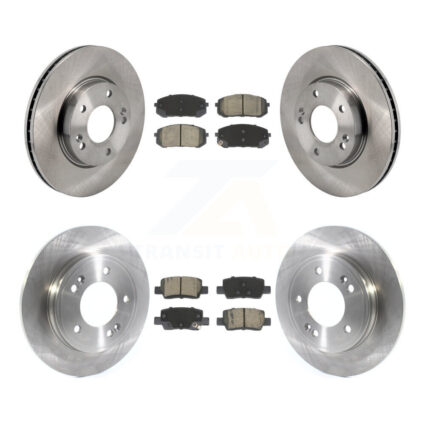Front Rear Brake Rotors & Ceramic Pad Kit For Hyundai Elantra With Electric Parking K8C-103451