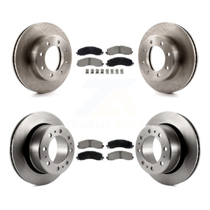 Front Rear Disc Brake Rotors And Ceramic Pads Kit For Ram 2500 3500 K8C-103454