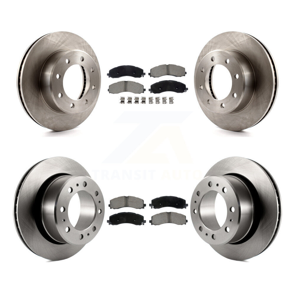 Front Rear Disc Brake Rotors And Ceramic Pads Kit For Ram 2500 3500 K8C-103454