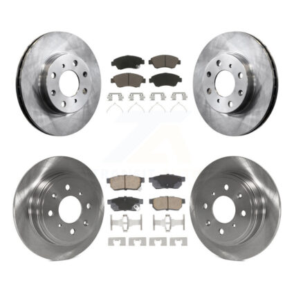 Front Rear Disc Brake Rotors And Ceramic Pads Kit For Honda Civic K8C-103458
