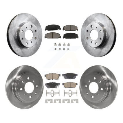 Front Rear Disc Brake Rotors And Ceramic Pads Kit For Honda Civic del Sol K8C-103460