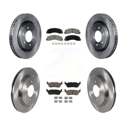 Front Rear Disc Brake Rotor & Ceramic Pad Kit For Ford F-150 Expedition Lincoln Navigator K8C-103462