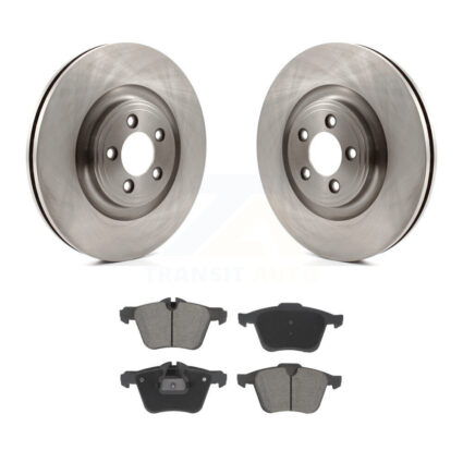 Front Disc Brake Rotors And Ceramic Pads Kit For Jaguar XF XJ XKR XK K8C-103471
