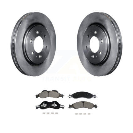 Front Disc Brake Rotors & Ceramic Pad Kit For 2007-2009 Ford Expedition Lincoln Navigator K8C-103502