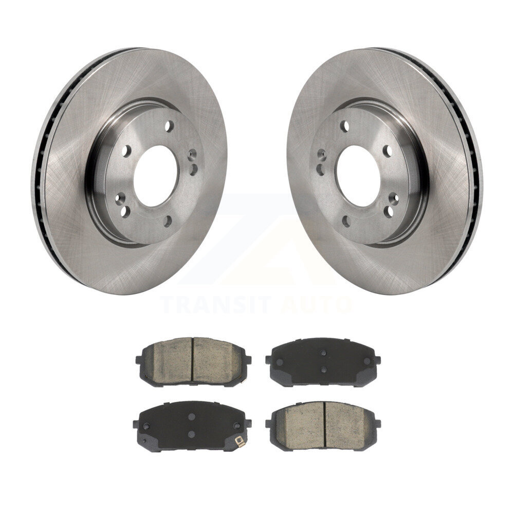 Front Disc Brake Rotors And Ceramic Pads Kit For Hyundai Elantra K8C-103507