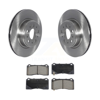Front Disc Brake Rotor & Ceramic Pad Kit For 2017-2022 Tesla 3 With Gray Painted Calipers K8C-103510