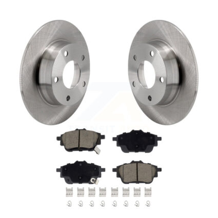 Rear Disc Brake Rotors And Ceramic Pads Kit For 2020-2023 Nissan Sentra rear brakes K8C-103515