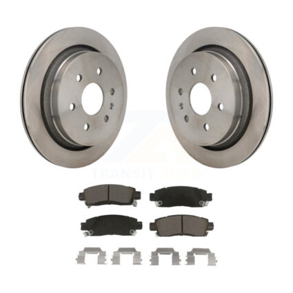 Rear Disc Brake Rotors And Ceramic Pads Kit For Cadillac XTS K8C-103523
