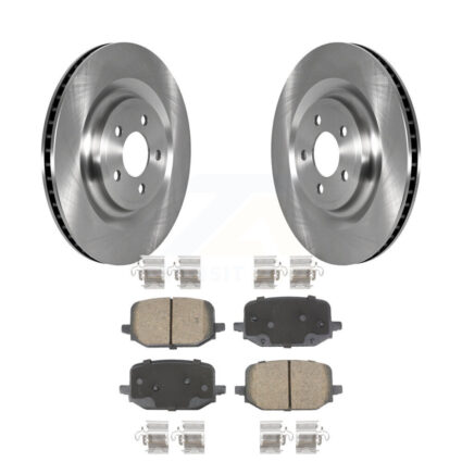Rear Disc Brake Rotors And Ceramic Pads Kit For 2022-2023 Ford Explorer 3.3L K8C-103524