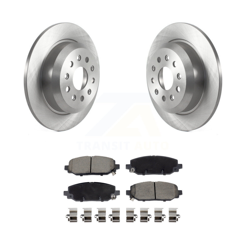 Rear Disc Brake Rotors And Ceramic Pads Kit For 2018-2020 Jeep Wrangler Rubicon K8C-103528