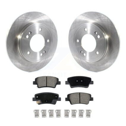 Rear Brake Rotors Ceramic Pad Kit For 2021-2024 Hyundai Elantra With Manual Parking K8C-103533