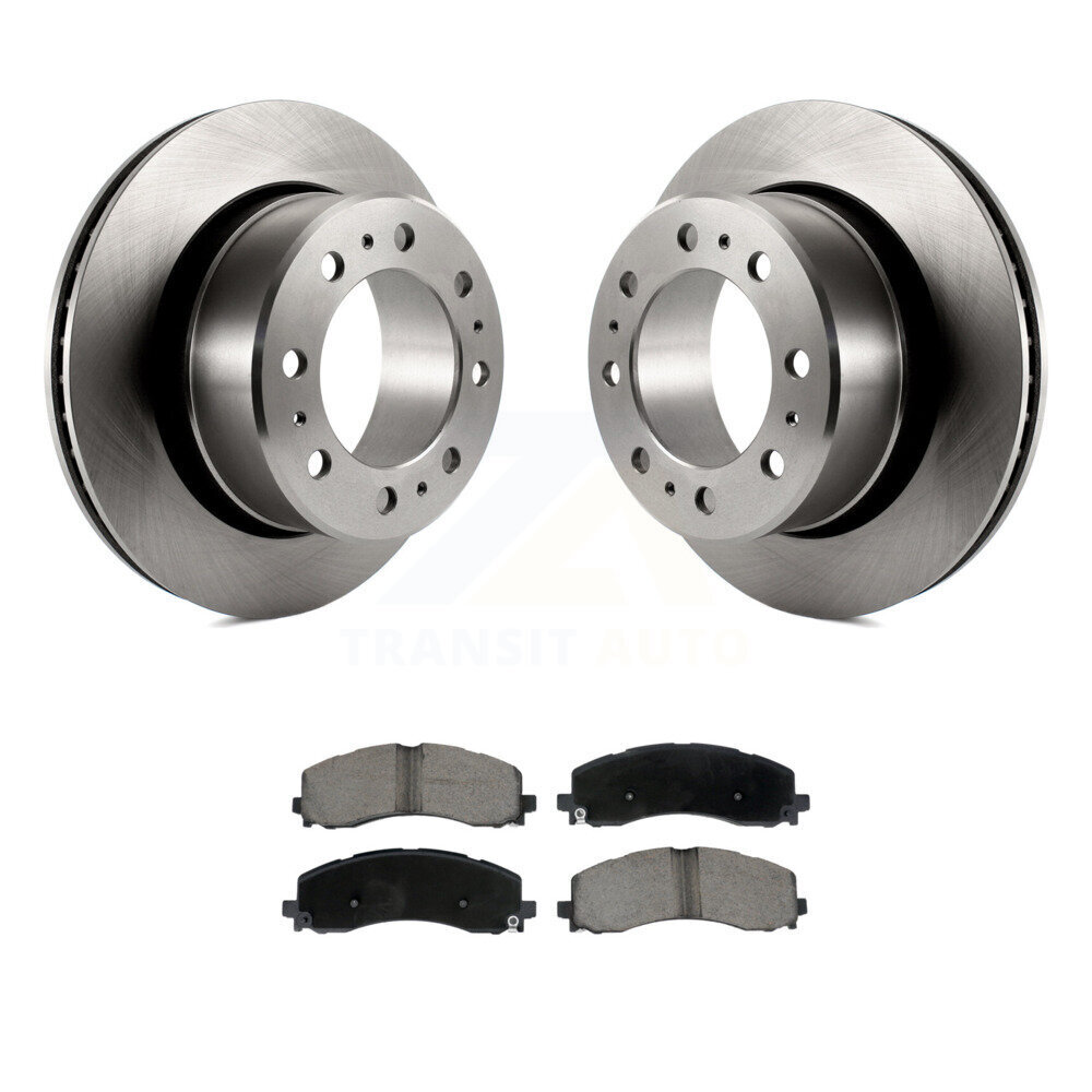 Rear Disc Brake Rotors And Ceramic Pads Kit For Ram 2500 3500 K8C-103538