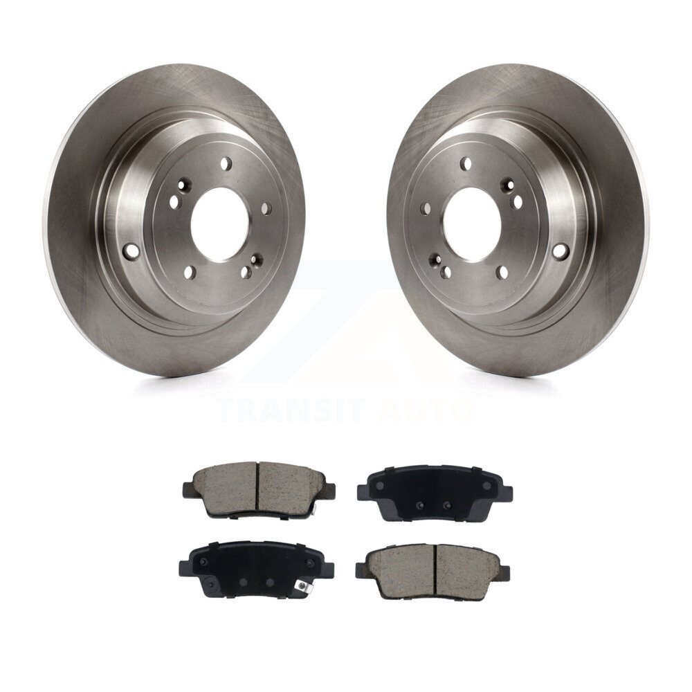 Rear Disc Brake Rotors And Ceramic Pads Kit For 2018-2020 Genesis G80 3.8L 5.0L K8C-103540