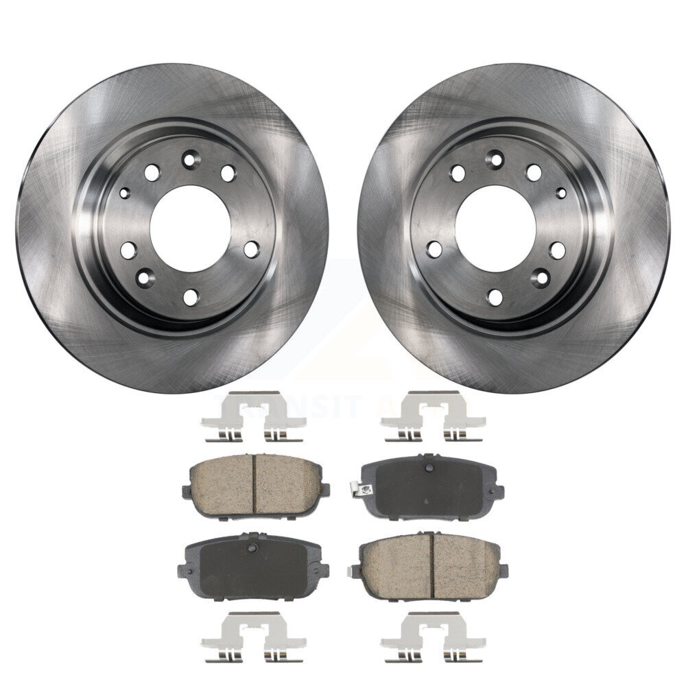 Rear Disc Brake Rotors And Ceramic Pads Kit For 2006-2015 Mazda MX-5 Miata K8C-103547
