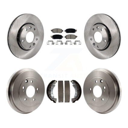 Front Rear Disc Brake Rotors Ceramic Pads And Drum Kit For 2020-2022 Nissan Sentra K8C-103548